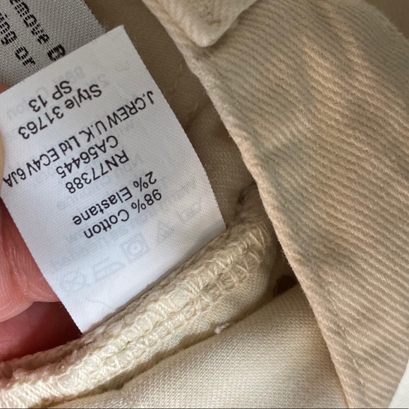 J Crew toothpick ankle jeans in ecru - Picture 8 of 8